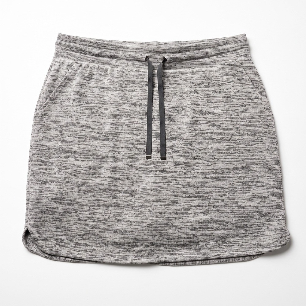 Croft & Barrow Womens M Heather Gray Athletic Skort Athleisure Casual